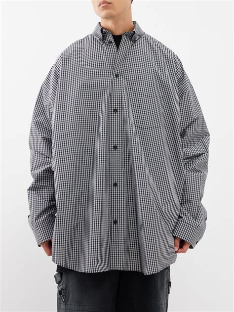 balenciaga check flannel shirt.